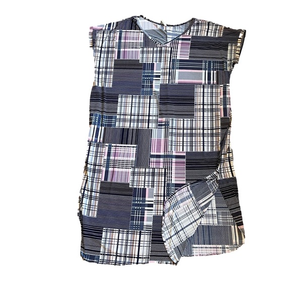 42 Pops Dresses & Skirts - 42 POPS Plus Size Plaid Maxi Dress - V-Neck, Pockets, Side Slits - Size 3X EUC